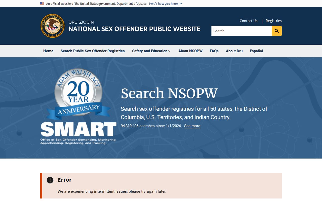 Polk County sex offender search through the National Sex Offender Public Website